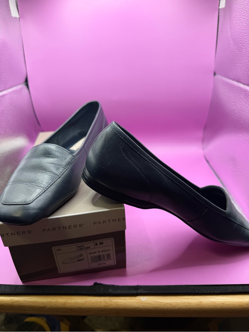 Partners Navy Blue Flats size 8